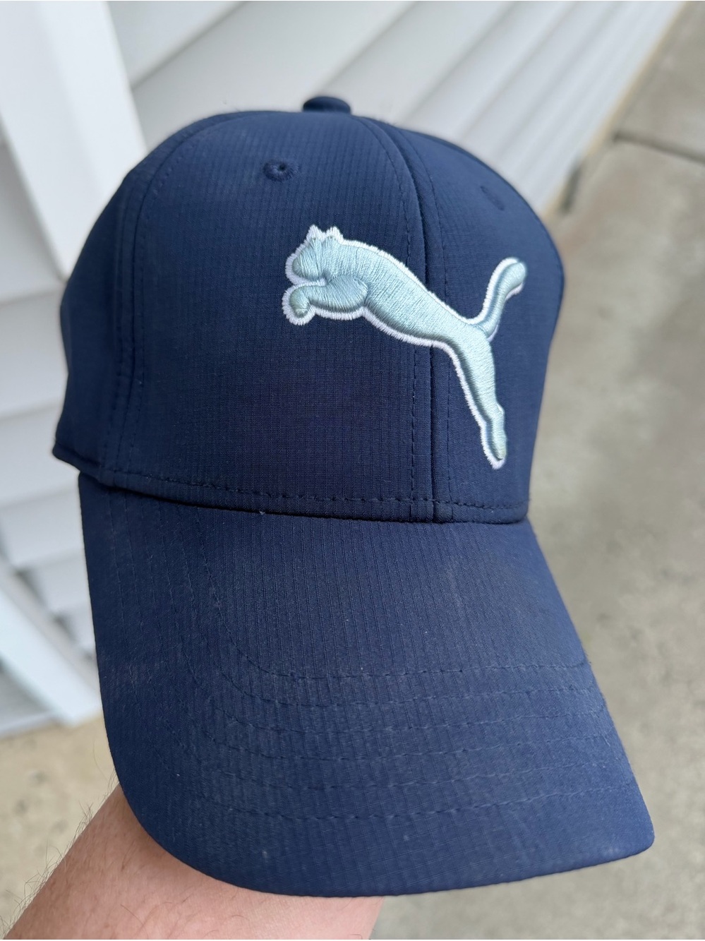 Puma Navy Cap with Gray Logo Patch